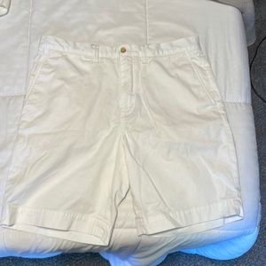 White polo Ralph Lauren shorts
